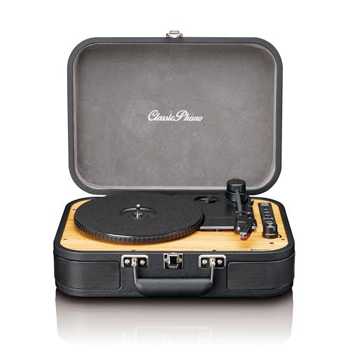 Lenco Classic Phono TT-116 - Giradischi Bluetooth a 3 velocità - 33, 45 e 78 giri/min - Giradischi vintage in vinile - Uscita RCA - Altoparlante stereo - nero