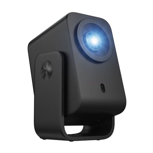 TCL Proiettore portatile C1 GTV, risoluzione nativa 1080P, supporto Gigabit integrato, licenza Netflix, Wi-Fi e Bluetooth, durata di 30.000 ore, messa a fuoco automatica, audio digitale DLP da 8 W