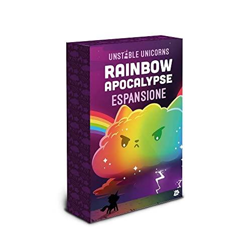 Asmodee, Unstable Unicorns: Rainbow Apocalypse, Espansione Gioco da Tavolo, Edizione in Italiano