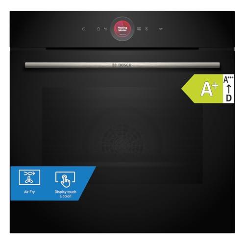 Bosch HBG7341B2 Serie 8, Forno da incasso, Home Connect: controllo da remoto, Assistente alla cottura, Display touch, Ricette preimpostate, 60 x 60 cm, Nero