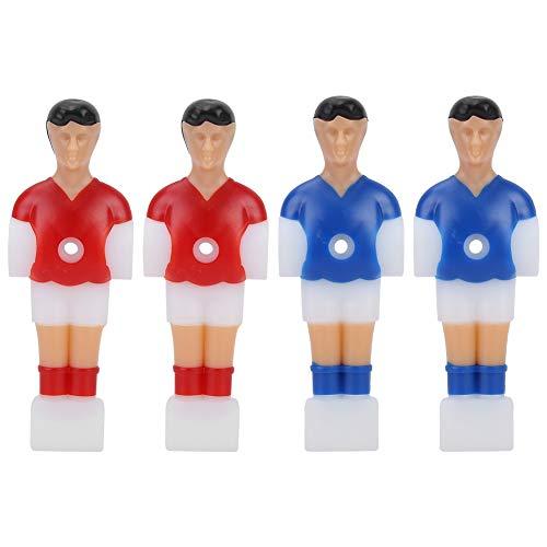 Regun 4 Pezzi Tavolo Umanoide Bambola di Calcio, Mini Plastica Calcio Uomini di Calcio Giocatori Pezzi di Ricambio, Mini Bambola di Plastica Umanoide, per Panche di Calcio Balilla (Rosso + Blu)