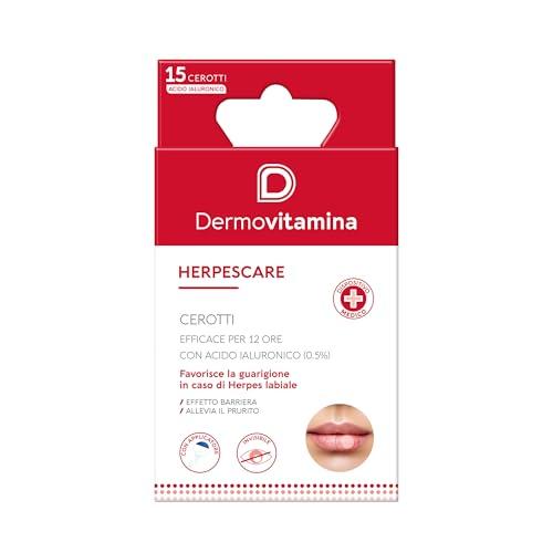 Dermovitamina HerpesCare Cerotti con Acido Ialuronico 0,5% - Herpes Labiale - Invisibili, con Applicatore - Sollievo Rapido da Herpes - Efficacia Fino a 12 Ore - 15 pz