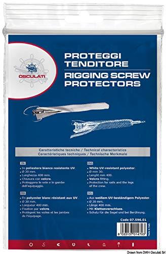 OSCULATI Copri tenditore Bianco 50 mm