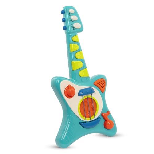 Battat - Chitarra giocattolo Lil' Rocker per bambini, ragazzi e bambini - Chitarra con libro di canzoni - Modalità acustica, elettrica e canzone, 2 anni +