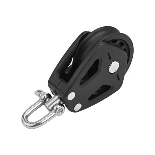 Bozzello singolo in nylon resistente, 10 mm, per imbarcazioni a vela e imbarcazioni a vela, con capacità di carico di 460 kg, per vela e uso industriale