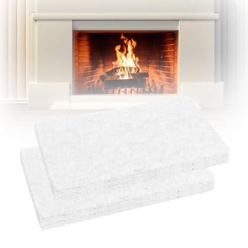 Sudnsadaks 2 Pezzi Fibra Ceramica, Lana di Ceramica per Bioetanolo, Spugna Ceramica Camino, Spugna Camino Bioetanolo Biocaminetto per Camini da Tavolo Interni, Bio-etanolo, Fornello Alcool