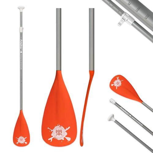 FunWater Pagaia SUP – 3 pezzi regolabile Stand Up Paddle Board Paddle Board – Tavola da paddle leggera e galleggiante – Durevole e riponibile, lame in nylon rinforzate, colpo efficiente