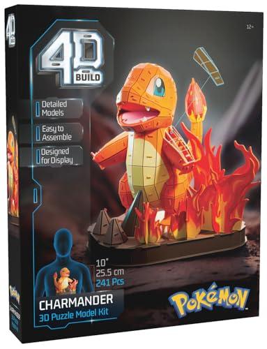 4D Build, Pokémon Charmander, Kit di Modellismo 3D, Puzzle per Adulti, 241 pezzi, dai 12 Anni in su