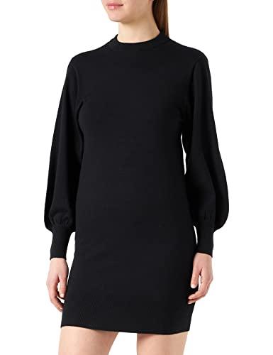 ONLY Onllabelle Life L/S Dress Knt Noos Vestito, Nero 1, L Donna