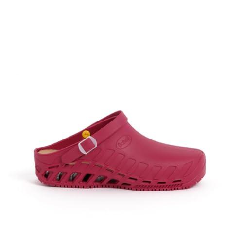 Scholl - Clog Evo, Zoccoli Sanitari Medicali, Unisex - Adulto, Vino, 39/40 EU