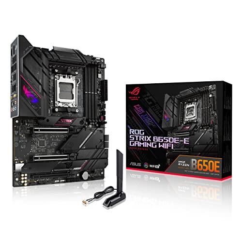 ASUS ROG Strix B650E-E Gaming WiFi AM5 (LGA1718) Ryzen 7000 Gaming Scheda madre (16+2 livelli di potenza, DDR5, slot M.2 4X, PCIe® 5.0, WiFi 6E, 2.5G LAN, USB 3.2 Gen 2x2 Type-C® porta I/O posteriore,