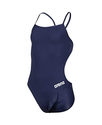ARENA Solid Challenge Team Junior Costume Intero Bambina, Costume da Bagno Sportivo ad Asciugatura Rapida, Tessuto MaxLife Eco con Massima Resistenza al Cloro e Protezione UV UPF 50+