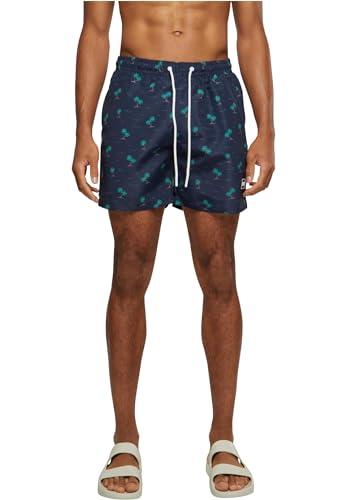URBAN CLASSICS Costume da Bagno Uomo, Pantaloncini da Bagno ad Asciugatura Rapida, Boxer da Bagno Surf e Attivitá Sportiva, Colore island aop, XXL