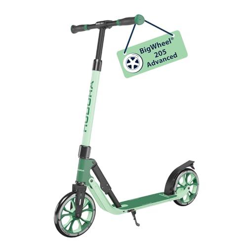 HUDORA Monopattino BigWheel 205 Advanced, pine, Monopattino comodo in alluminio per peso fino a 100kg, Altezza regolabile e struttura pieghevole, Monopattino bambini/ragazzi e adulti
