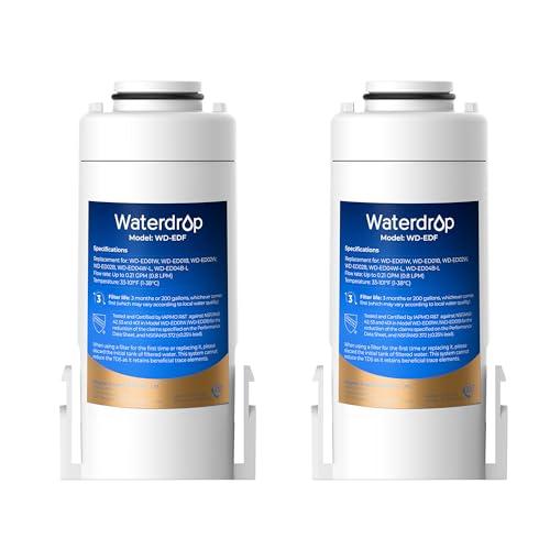 Waterdrop WD-EDF - Filtri di ricambio per tutte le caraffe filtranti per acqua istantanea Waterdrop WD-ED01W, WD-ED01B, durano fino a 3 mesi o 757 litri (confezione da 2)