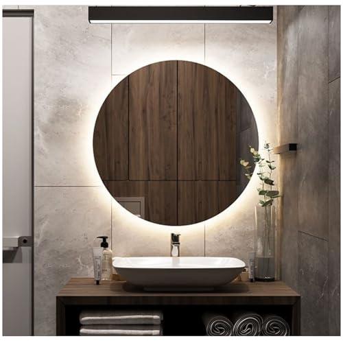 STYLE GLASS Specchio Rotondo Retroilluminato 80 cm GIANT, Specchio Bagno Led Retroilluminato 4000K con antiappannante Made in Italy, Specchiera Bagno