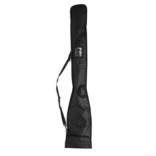 Gdfnmogo Borsa per Pagaia per Canoa o Pagaia Dragon Boat, Tasche Multiple e Copertura Interna Impermeabile, Nero, 130 x 26 cm, 2 Pagaie