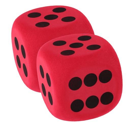 JOINPAYA 2pezzi Dadi in Schiuma Colorati Grandi Per Ragazzo Dadi in Eva Per Giochi e Attività Didattiche Set