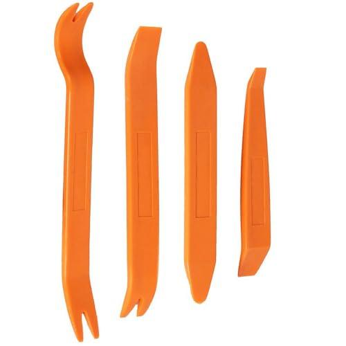 Gebildet 4pcs Kit Utensile di Smontaggio per Rimozione Ricambio Riparazione Auto, Cunei in Plastica Leve Refit Set Auto Trim rimozione Installer Pry Strumento Attrezzi Universale