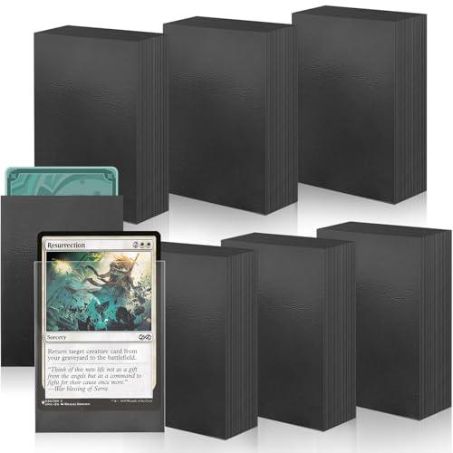 300 Pezzi Bustine Protettive Carte, 66 x 91 mm Custodie per Carte di Standard, Compatibili con MTG, TCG, Card Collezione e Sportive (Nero)