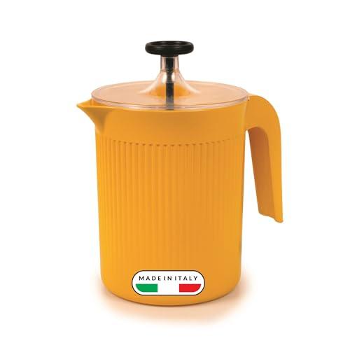 Snips - Montalatte Manuale Cremix 500ml, Cappuccinatore Monta Latte Cappuccino e Caffè, Schiuma Latte anche 100% Vegetale, Frullino Montalatte a Mano Facile e Veloce, 10x14,5x15,3 Made in Italy, Crema