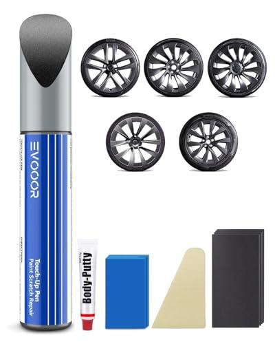 EVOOOR Tesla - Set di pennarelli a vernice per Tesla Model 3 20 pollici/Model Y 21 pollici/Model S 21 pollici/Model X 20 pollici/Model S 22 pollici (polvere da sparo)