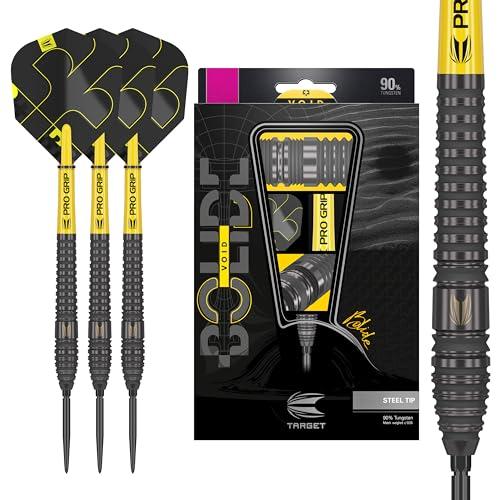 Target Darts Bolide Void 90% Tungsteno, Freccette con Punta in Acciaio Swiss Point | Barrel 03, 24G | Set di Freccette Professionali, Freccette Nere, Strumento Swiss Point Incluso