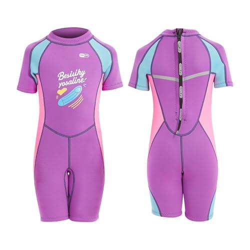 Gimilife Muta per bambini, Muta sub per ragazzi, ragazze e piccoli, in neoprene 2mm termica, sub intera/corta, ideale per nuoto, immersioni e surf