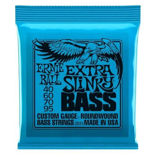 Ernie Ball, Extra Slinky accordatura al nickel, Corde per basso elettrico, diametro 40-95