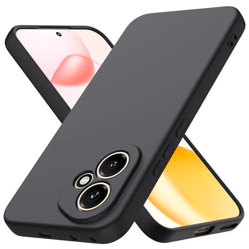 Byvuwiay Cover per Honor 400 5G, Morbida Silicone Liquida TPU Protettivo Ultra Slim Custodia Antiurto, Custodia Compatibile con Honor 400 5G - Nero