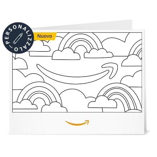 Amazon Gift Card - Print - Rainbows & Clouds (Personalize It)