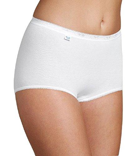 Sloggi Basic+ Maxi 4p, Slip Donna, Bianco (White), 46