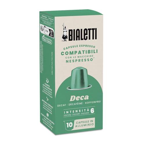 Bialetti Caffè Capsule Compatibili Nespresso®, Deca, 10 Capsule