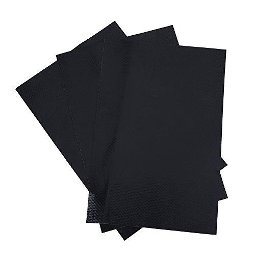 Kit Di Riparazione Per Gommone,Kit di Riparazione gommone Gonfiabile in PVC,Kit di Riparazione per Barche 3 pezzi con Toppe in PVC Set Accessorio per Gommone Kayak(Nero)