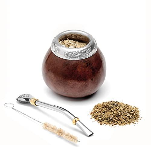 BALIBETOV Mate Argentino - Te Mate Kit di Zucca Naturale Fatto a