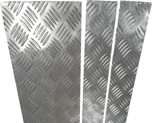 lamiera in ALLUMINIO MANDORLATA lega 1050A bordini fasce mandorlate (100x1000mm)