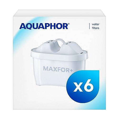 AQUAPHOR Maxfor+ Filtri per Acqua Compatibili con tutte le Caraffe Brita® - Confezione 5+1
