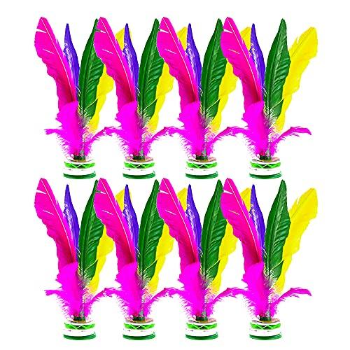 Anyingkai Shuttlecock Jianzi,Kick Shuttlecock,Piume Colorate Jianzi Cinese,Cinese Jianzi Giocattoli,Jianzi,Gioco Sportivo di Esercizio del Piede (colore-8)