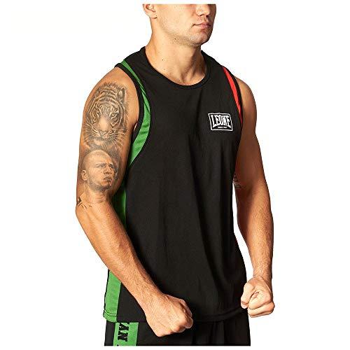 LEONE 1947, Canottiera Boxe, Unisex – Adulto, Nero, XXL, AB721