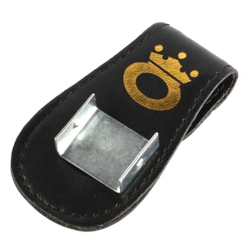 Laroal Accessori per biliardo e snooker, clip magnetica per cintura in pelle, porta gesso, accessorio per stecca da biliardo, contenitore per gesso e comodo accessorio