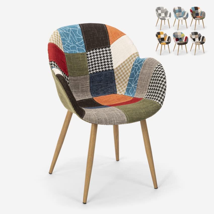 Produce Shop Sedia poltrona design patchwork nordico salotto cucina studio Finch - Patchwork 1