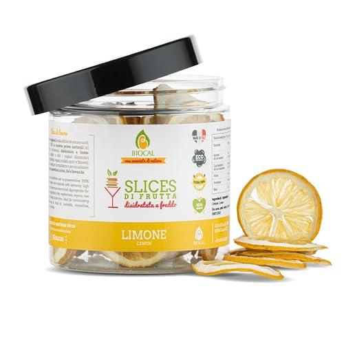 Biocal® - Fette di Limone disidratato per gin tonic e cocktail - 60g