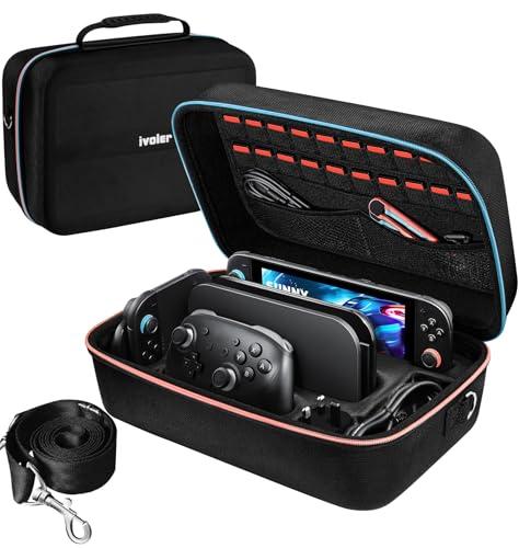 iVoler Custodia di Trasporto compatibile con Nintendo Switch 2 Modella (2025), Case da Viaggio Rigido Deluxe per Console Switch, Dock Switch, Caricabatteria Originale, Gioco e Altri Accessori