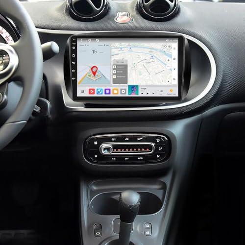 9 inch Android 14 Autoradio per Mercedes Smart Forfour Fortwo 453 2014-2022 Wireless Touch Screen Radio Fortwo 453 Bluetooth Carplay Android Auto 2 Din Radio con telecamera posteriore navigatore GPS