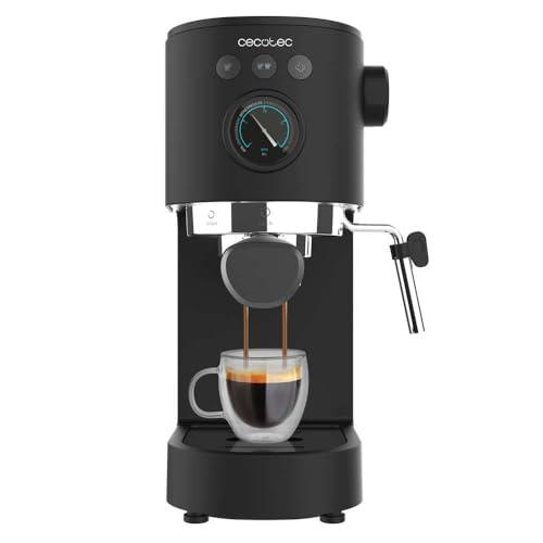 Cecotec Macchina da Caffè Espresso Cafelizzia Fast Pro 1350 W, Thermoblock, ForceAroma da 20 bar, Vaporizzatore Orientabile, Braccio Doppio, Piastra Riscaldatrice per Tazze, Serbatoio d'Acqua