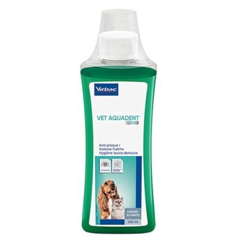 Virbac Aquadent Vet Anti-Placca per Gatti, Cani, Cavalli, 250 ml