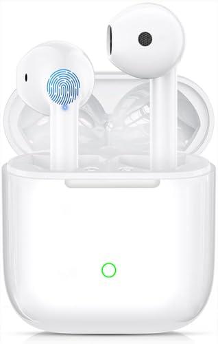 Cuffie Bluetooth,Auricolari Bluetooth 5.3 HiFi StereoIn Ear Cuffie Wireless ENC Cancellazione Rumore,40 Ore di Riproduzione,Cuffiette Senza Fili Touch Control IPX8 Impermeabile per IOS Android Galaxy