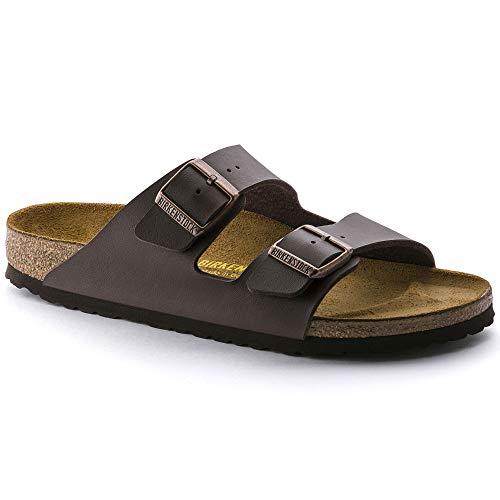 Birkenstock 051703 Arizona dark brown, Birko Flor sandalo Uomo, Dark Brown EU 46