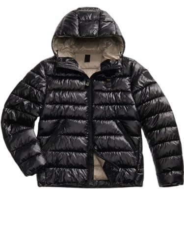 Blauer GIUBBETTO, PIUMINO ECOLOGICO, giubbino ADAMS USA da uomo 25WBLUC02079 giacca giaccone (IT, Testo, XL, Regular, Regular, 999EI NERO int. beige)