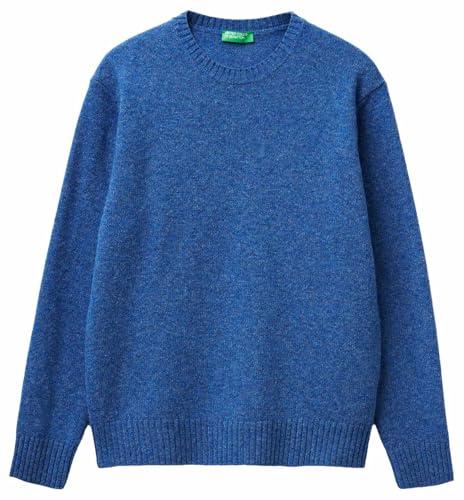 United Colors of Benetton Maglia G/C M/L 103MK1N24 Maglione, Blu, M Uomo